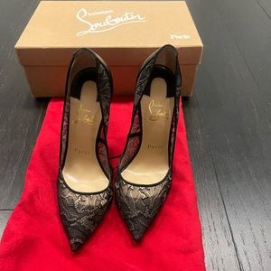 Christian Louboutin lace follies size 36, 100cm